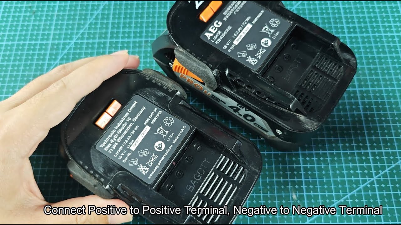 AEG Battery Not Charging (Flashing Red and Green)