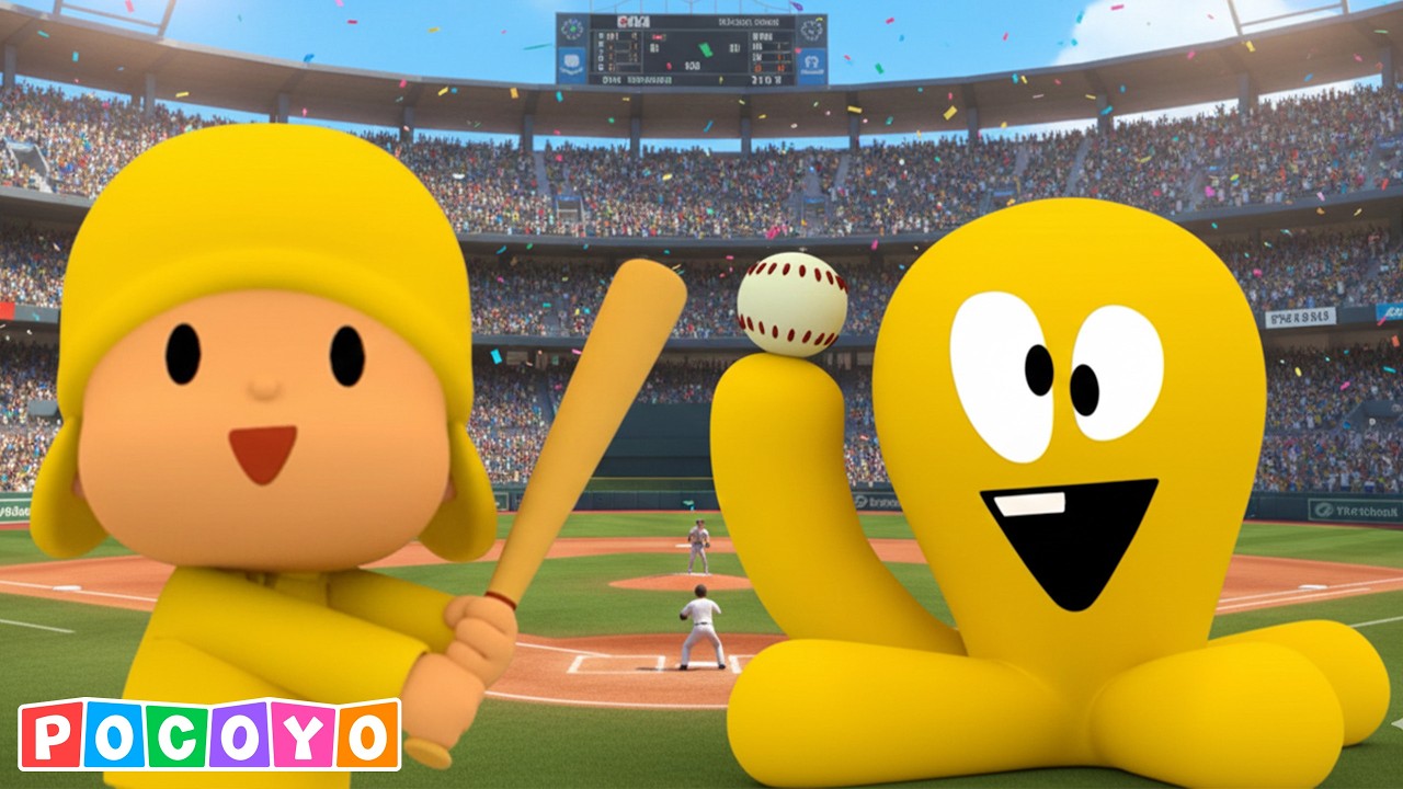 ⚾️ Pocoyo's big BASEBALL TOURNAMENT! Let's play and hit a HOME RUN! | Pocoyo English | Cartoons