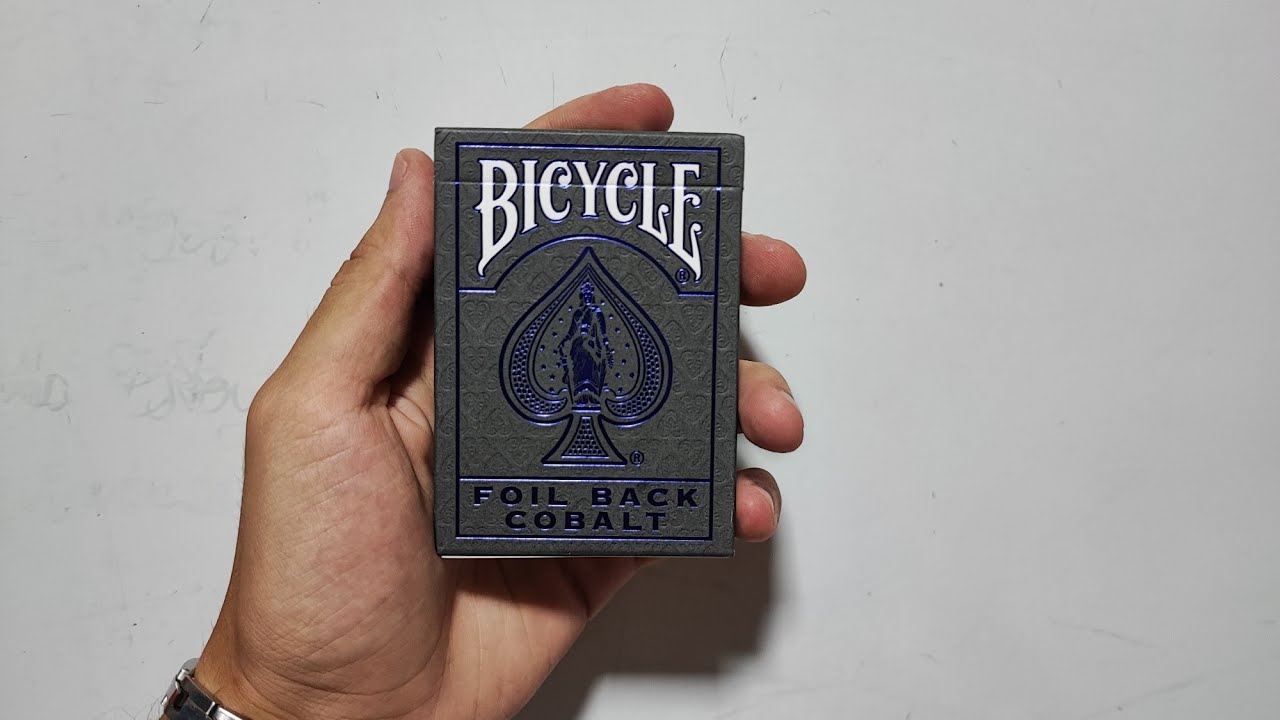 BICYCLE COBALT FOIL BACK - DECK REVIEW en Español | Cartas De Sevilla