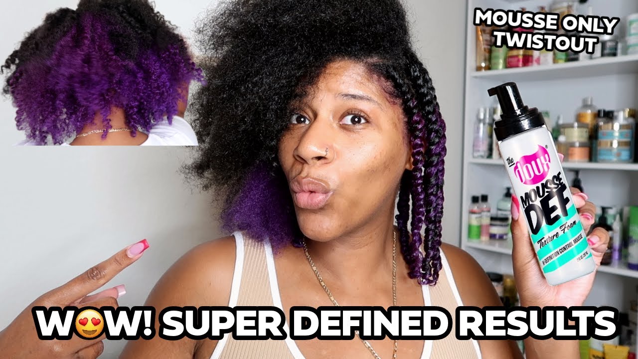 Mousse Only Twist Out on Dry Natural Hair | The Doux Don't Miss!