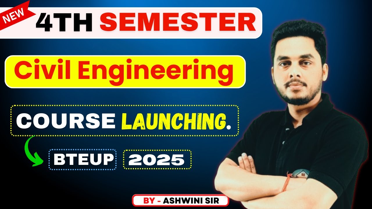 Civil 4th Semester Syllabus Discussion || BTEUP 4th Semester || Ashwini Sir