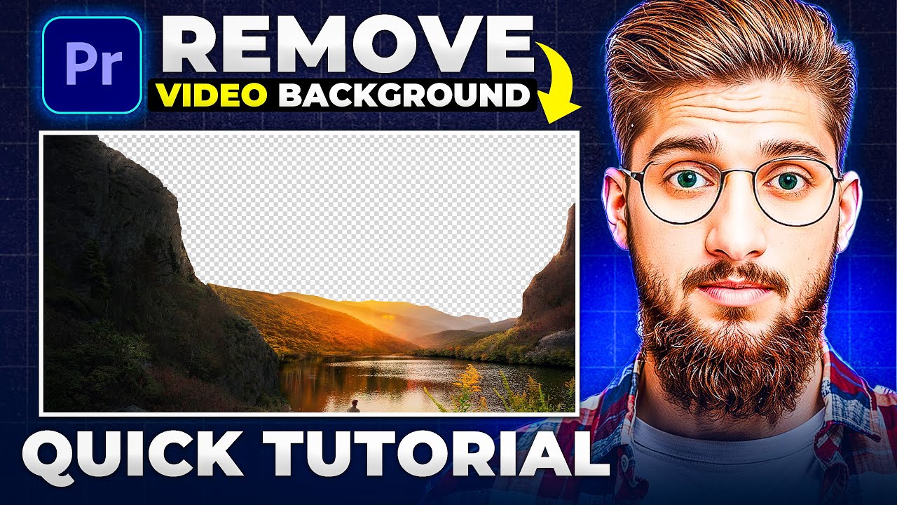 How to REMOVE The BACKGROUND From A VIDEO In Adobe Premiere Pro - Quick Tutorial