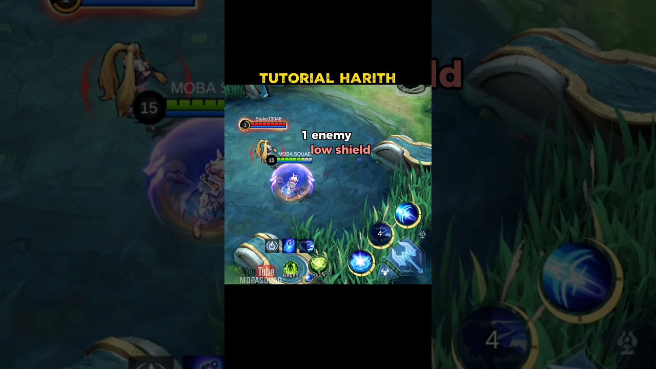 Harith tutorial shield by moba squad✅😱