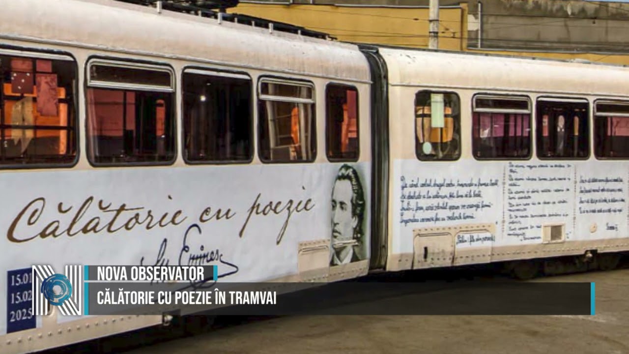 Călătorie cu poezie în tramvai