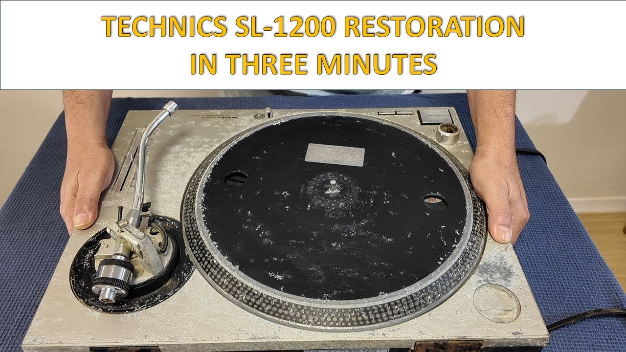 Technics SL-1200 restoration with a prototype of a new arm