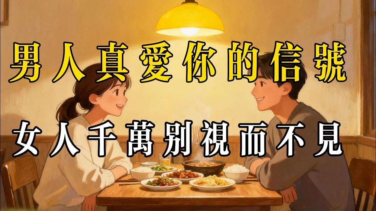 一個男人真正愛你很深的信號，別視而不見