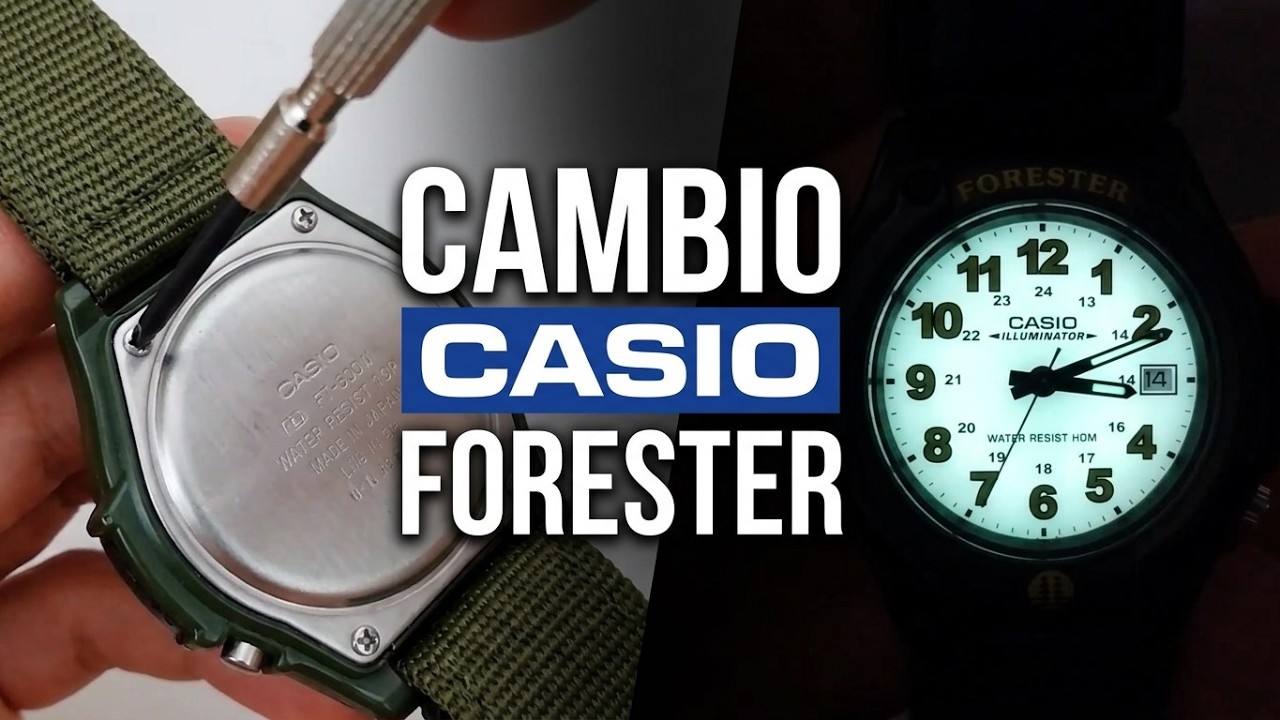 Как и почему я поменял батарею в аналоговых часах FT-500W FORESTER CASIO