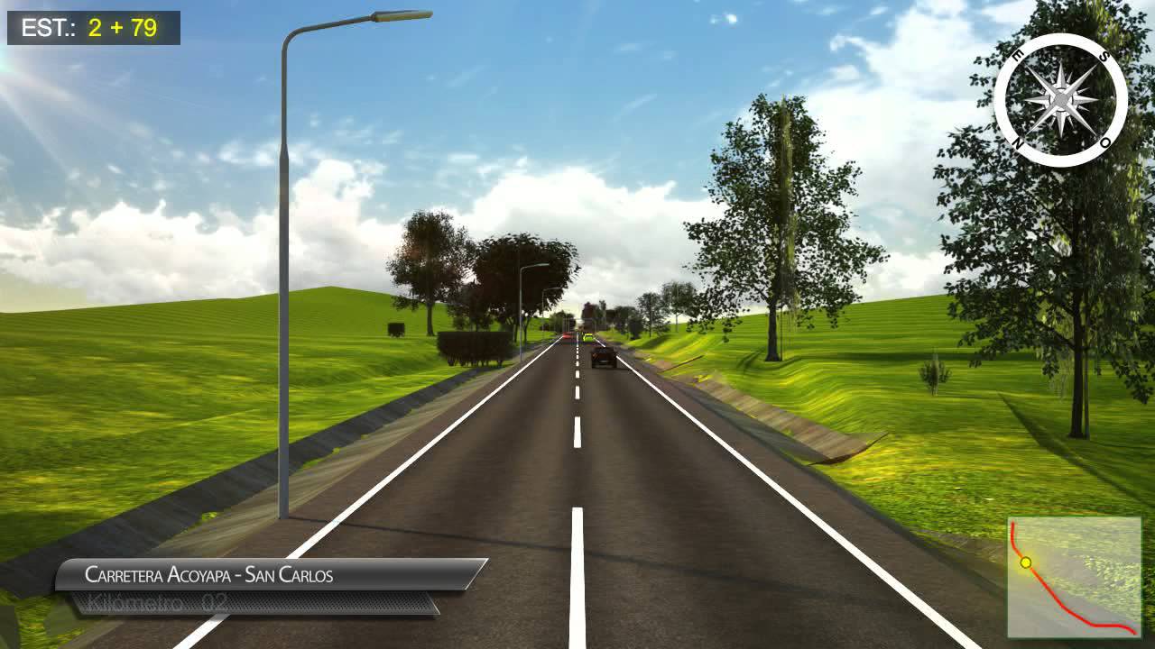 Tramo de carretera Acoyapa - San Carlos (Autodesk CIVIL 3D, 3DS MAX, CIVIL VIEW)