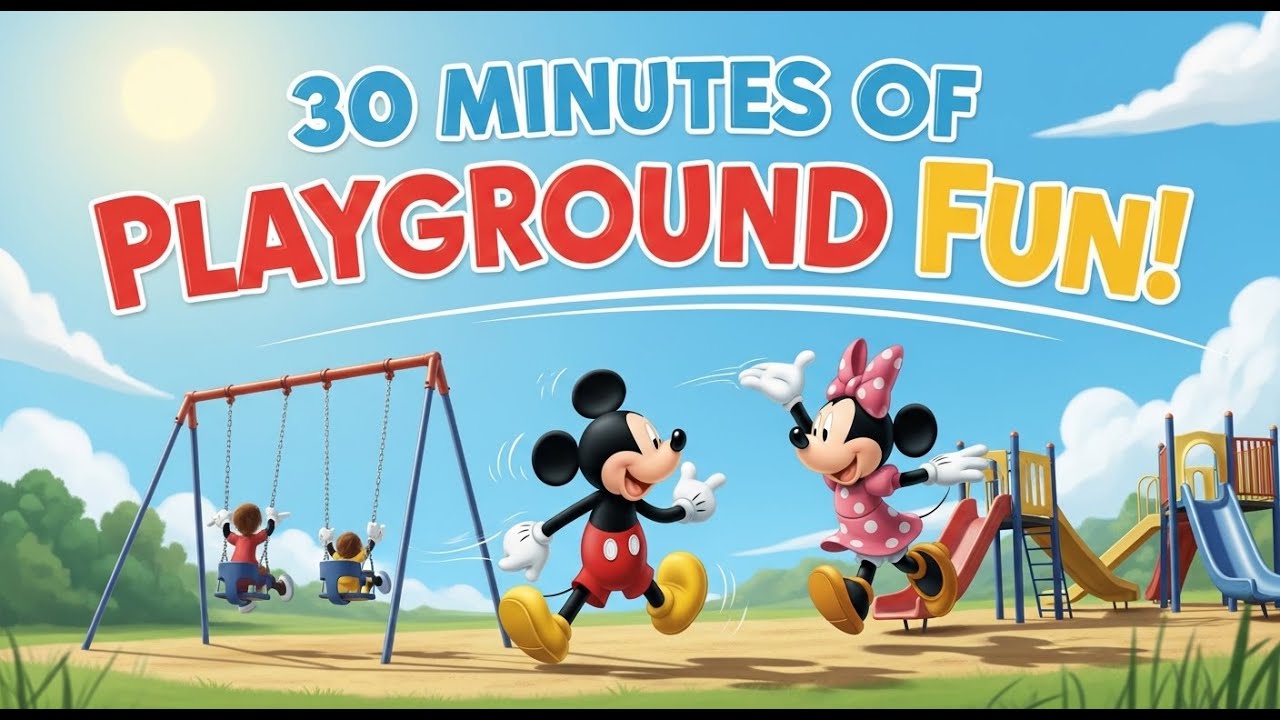 🎠 Mickey and Minnie Mouse Hide and Seek Playground Fun | 30 Minutes Kids Story