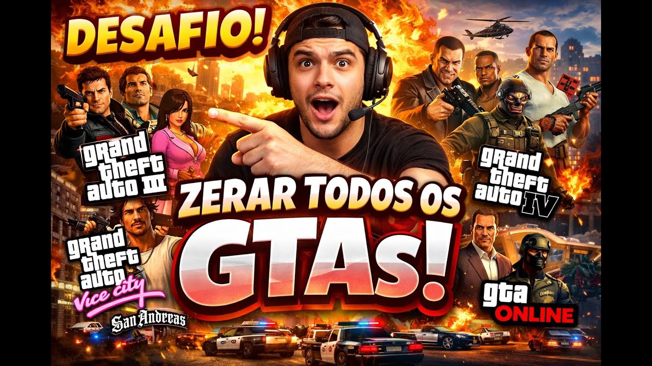 desafio de zerar todos os gtas! começando em vice city