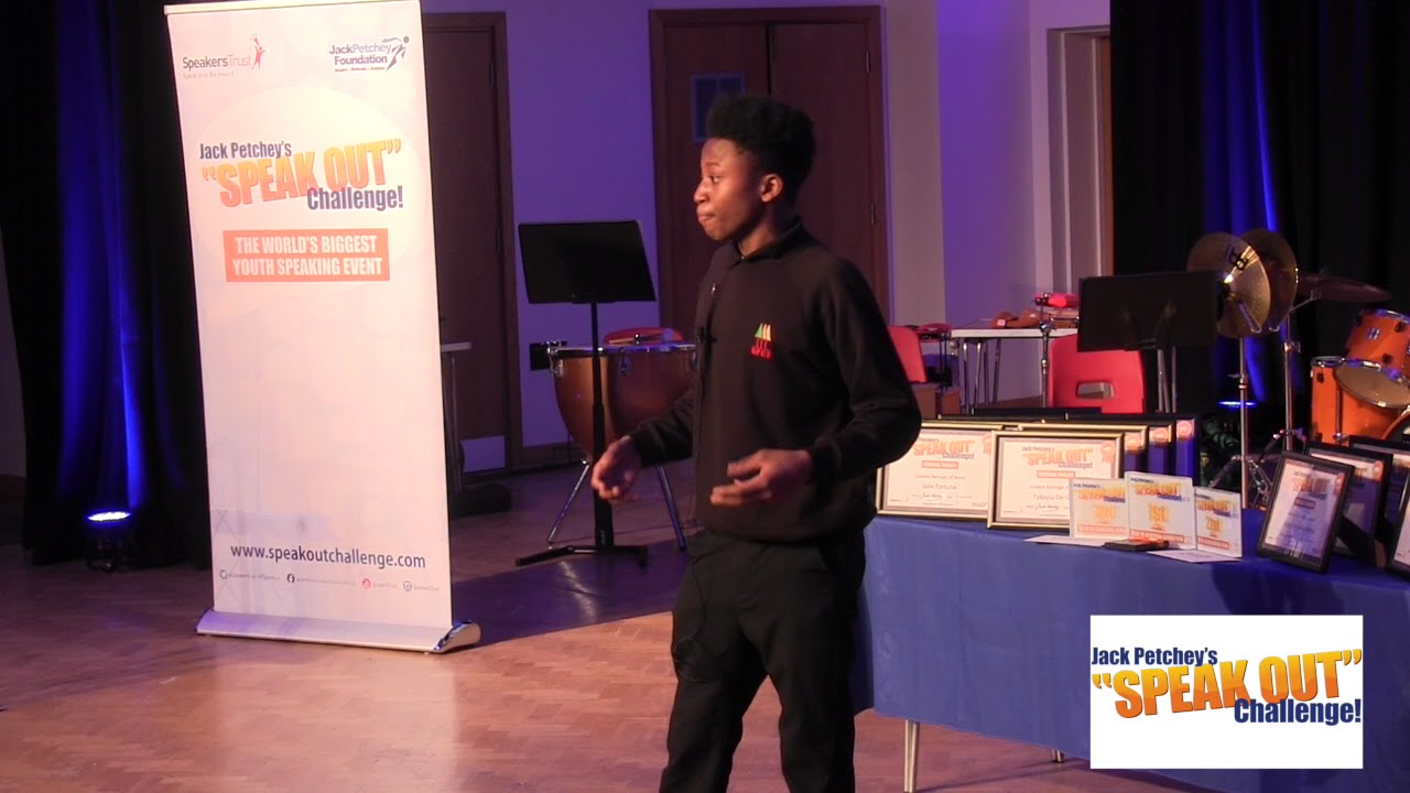 Kaliyl Morris, Third, Jack Petchey’s “Speak Out” Challenge! Brent Regional Final 2017-18