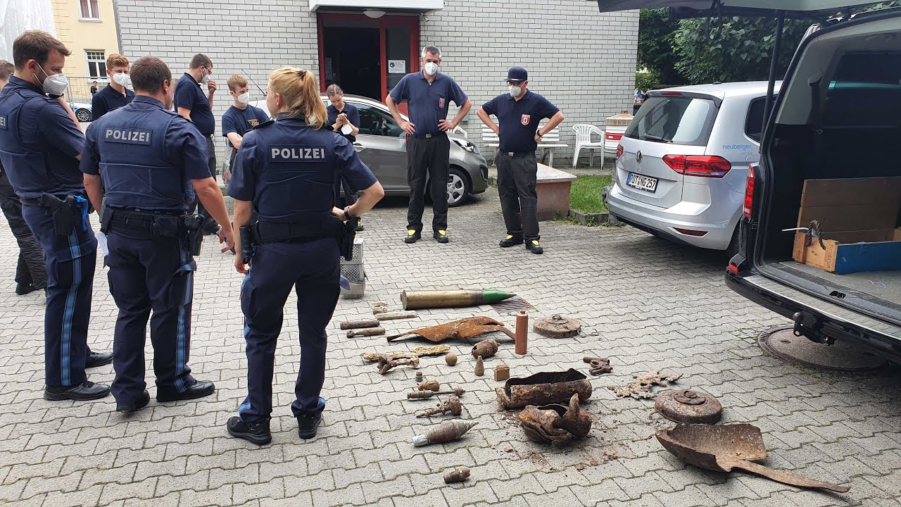 &Uuml;bung Sprengmittel/Kriegsmunition - FF M&uuml;nchen Abt. Freimann