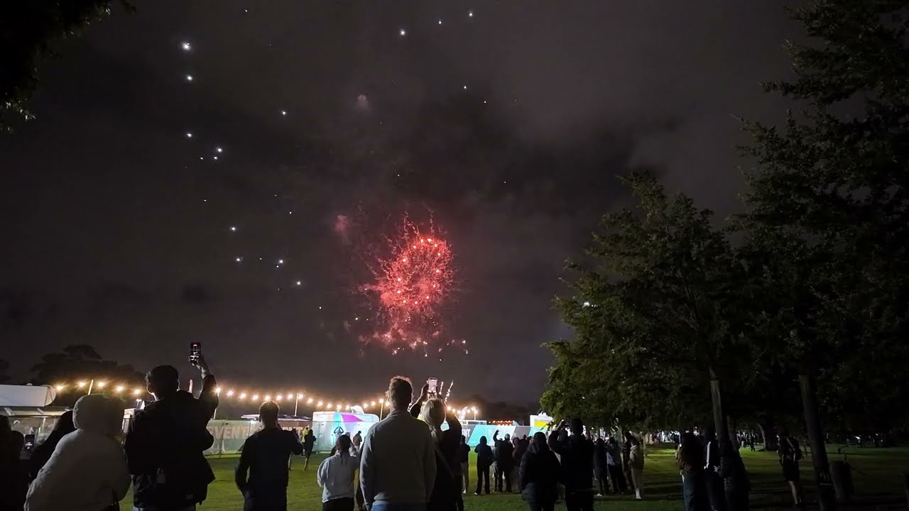 New Year's Fireworks Display #christchurch #newzealand 2026