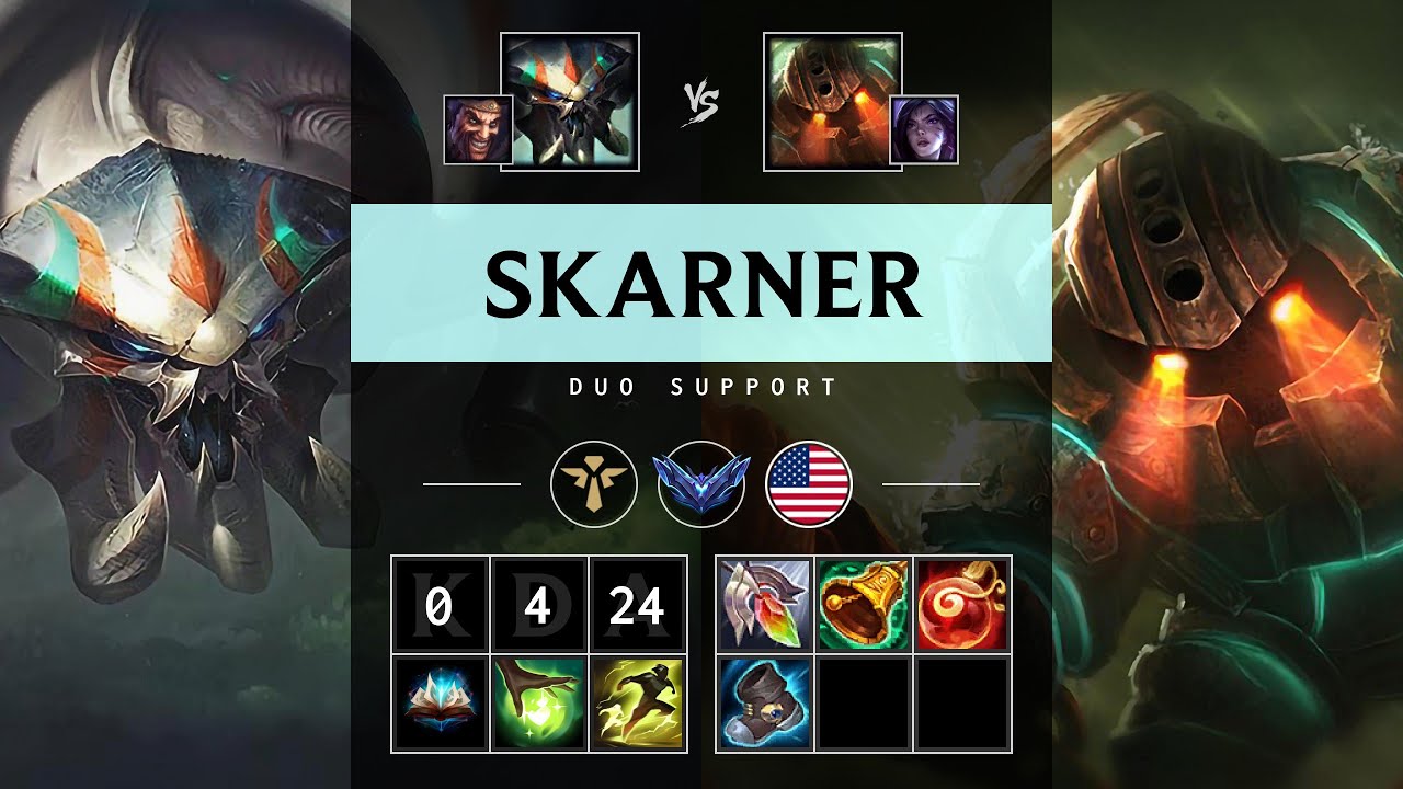 Skarner Support vs Nautilus - NA Diamond Patch 25.18