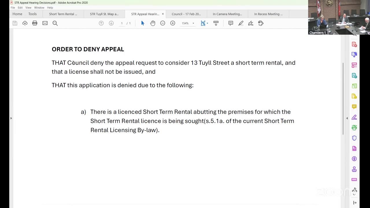 Short Term Rental Appeal Hearing - February 17, 2026