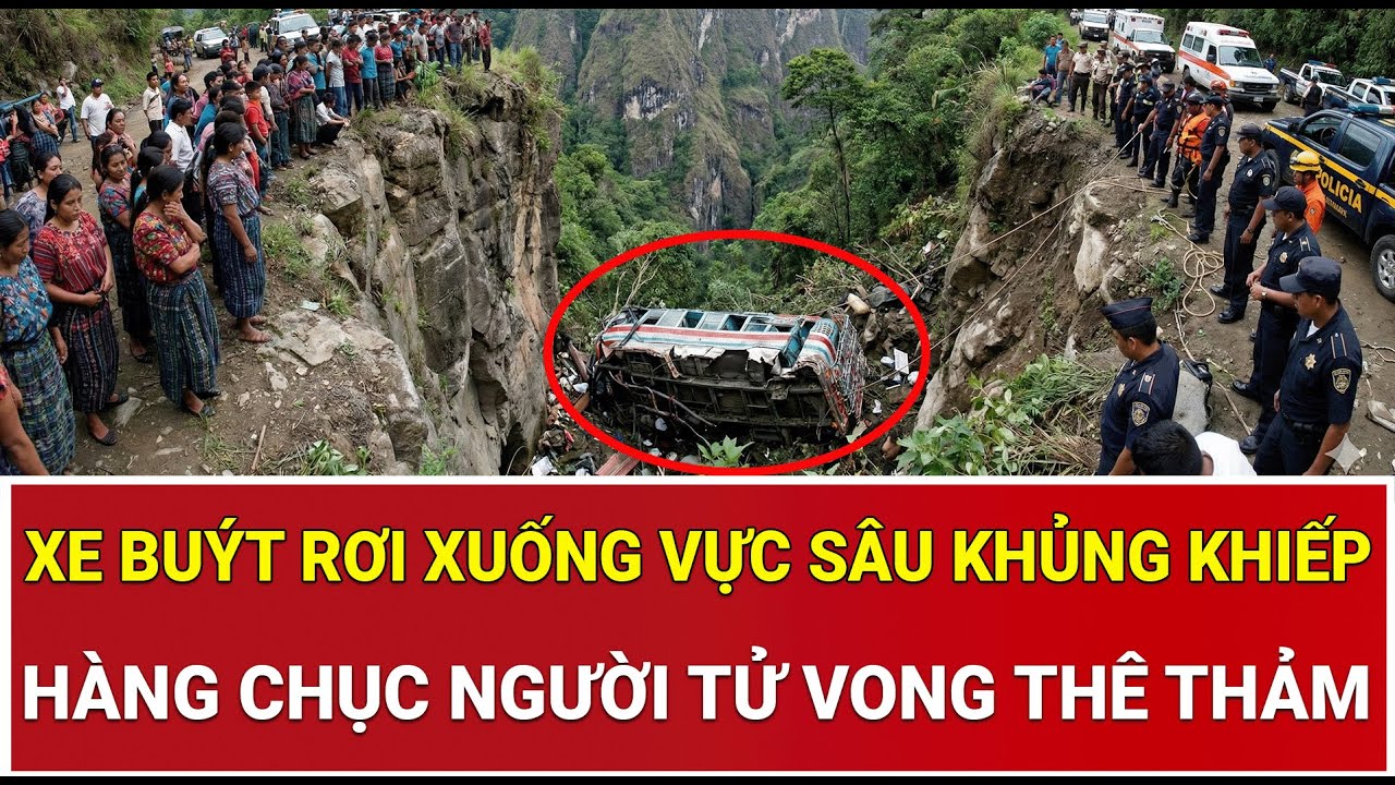 Bản tin trưa 16/2: Toàn cảnh xe buýt rơi xuống vực sâu khủng khiếp, hàng chục người tử vong thê thảm