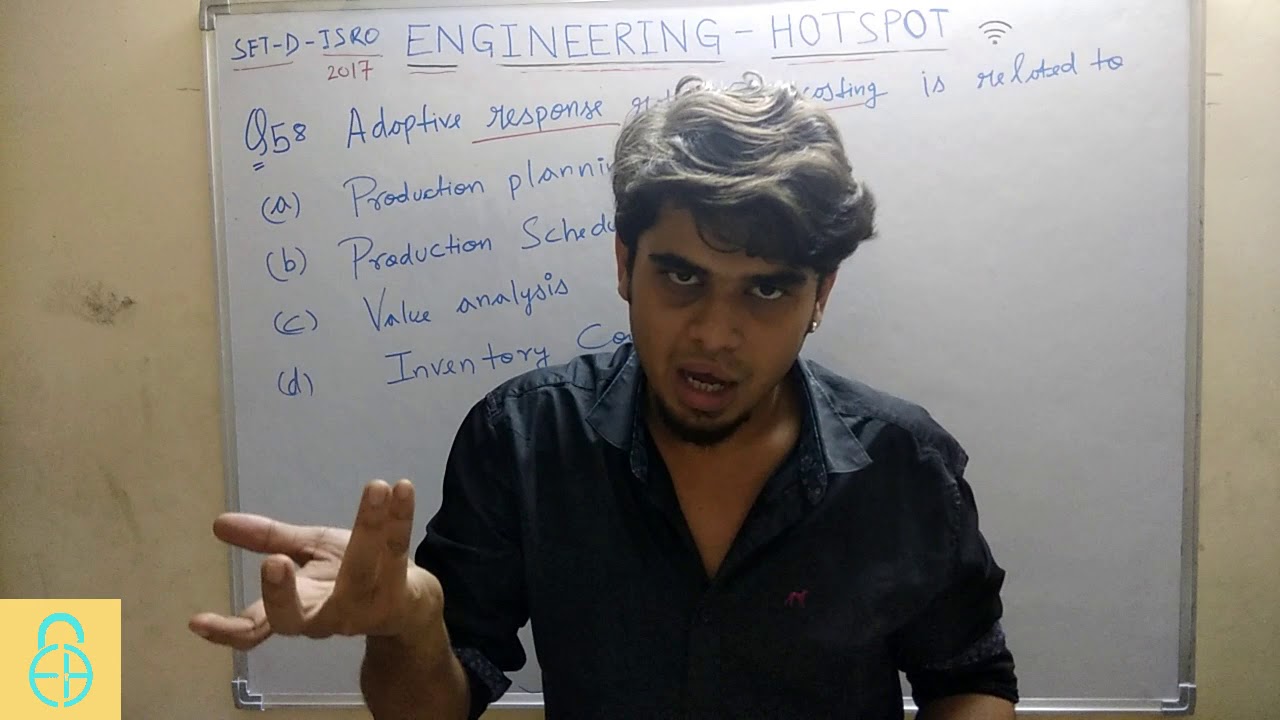 ISRO 2017-DECEMBER: ME-58(INDUSTRIAL ENGINEERING-FORECASTING)
