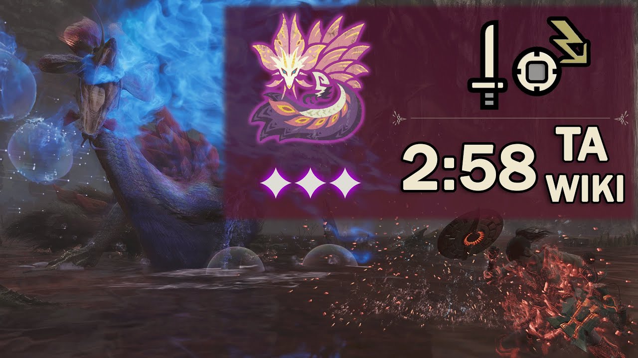 [MH Wilds] SnS 2:58 Tempered Mizutsune TA Rules (No Mantle/Palico/Traps/etc)