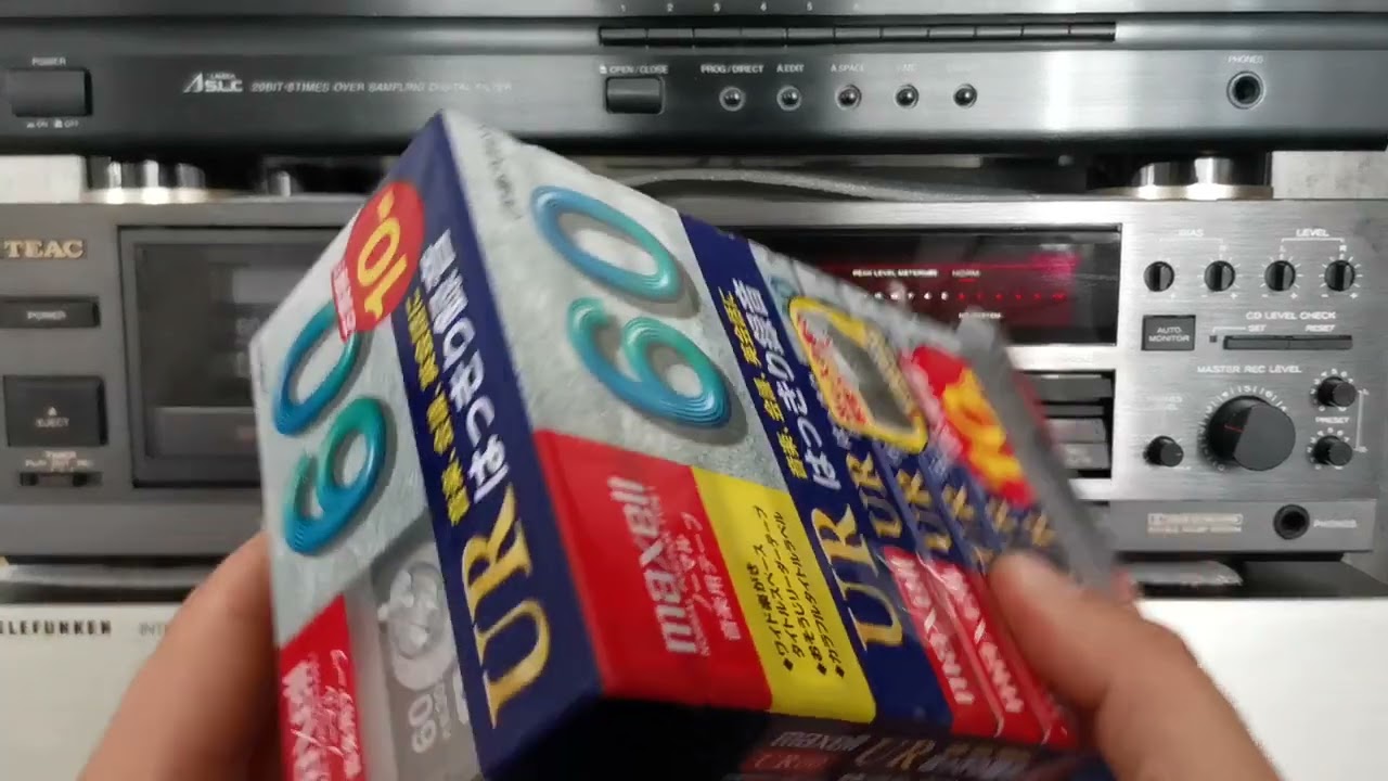 Maxell Ur 60 распаковка + калибровка на Teac V 870......👍