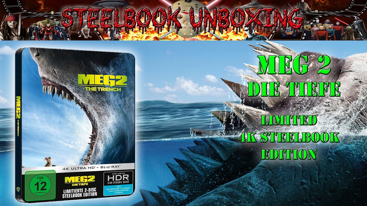 Unboxing - THE MEG 2 - DIE TIEFE - 4K Steelbook