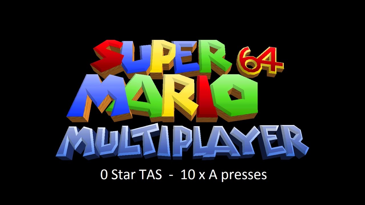 SM64 Multiplayer 1.3.1 0 star TAS - 10 x A press