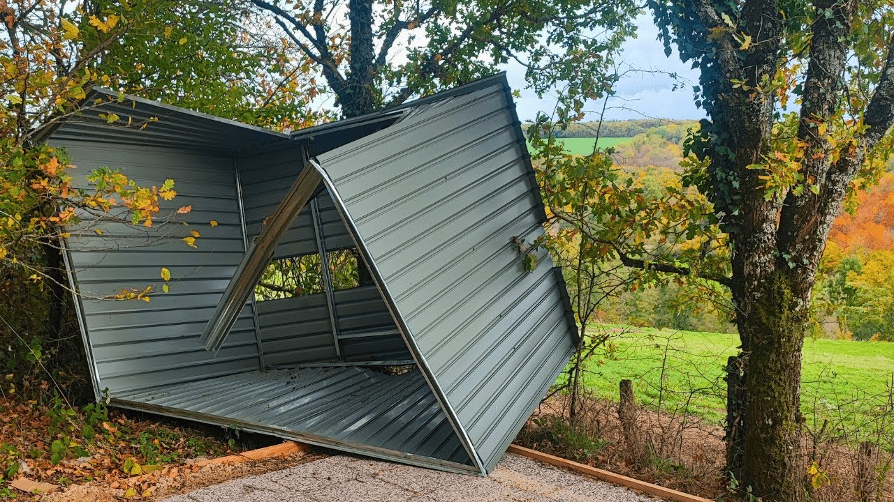 #55 METAL SHED KIT. Don't buy one.