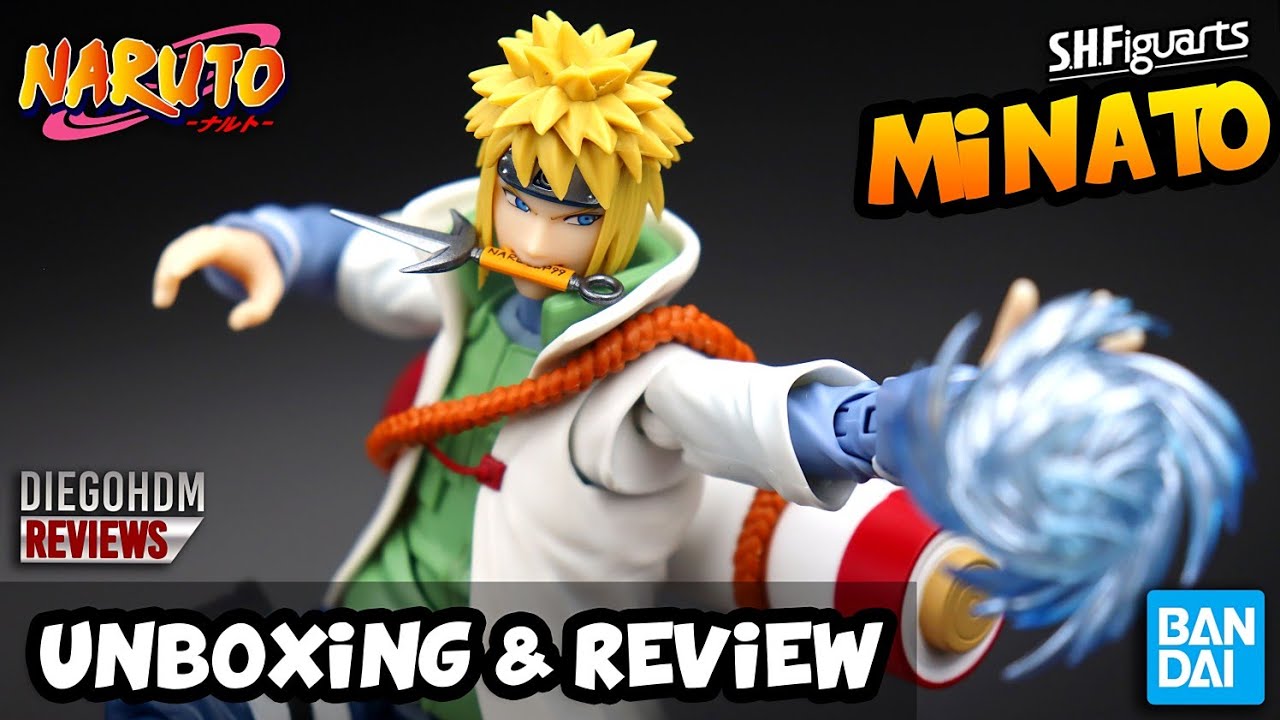 MINATO NARUTOP99 SH Figuarts Naruto Unboxing e Review BR