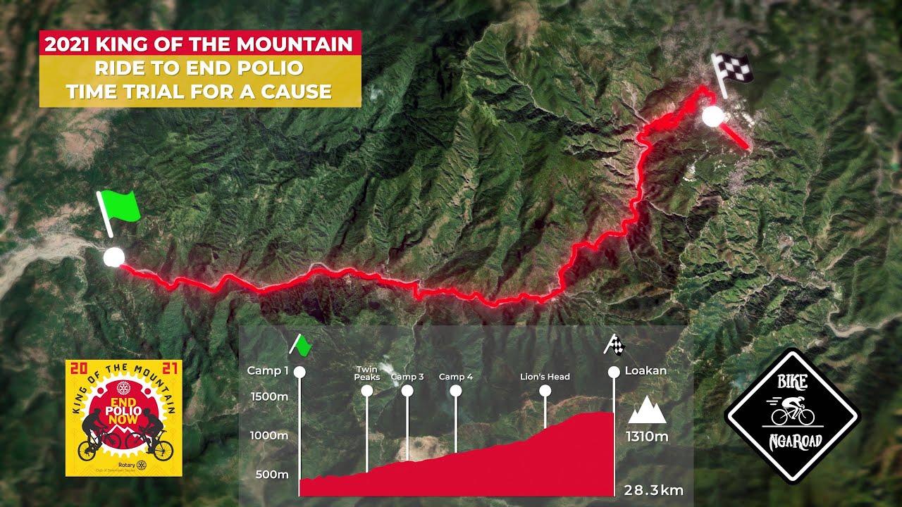 King of the Mountain: Ride to End Polio Time Trial for a Cause - ROUTE PRESENTATION by Bike NgaRoad