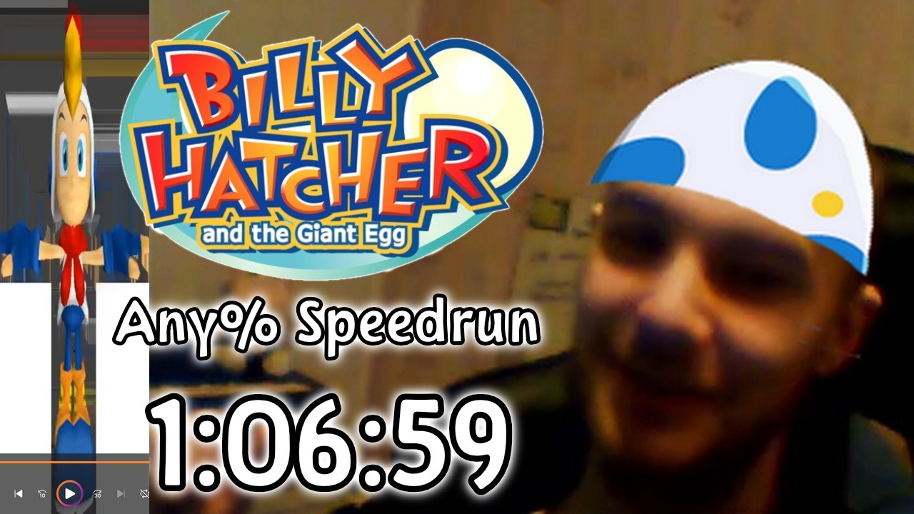 Billy Hatcher and the Giant Egg Any% speedrun in 1:06:59