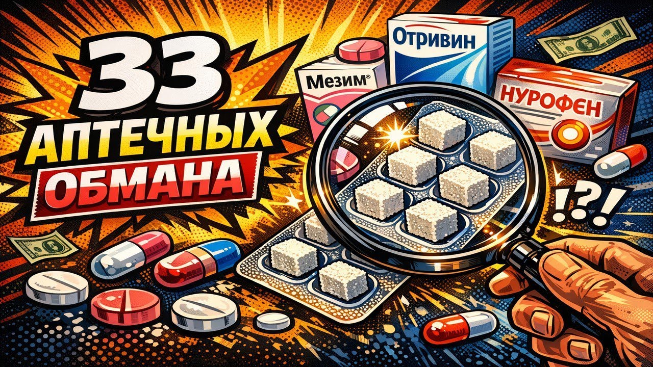 33 аптечных препарата с одинаковым составом — как аптеки вас ОБМАНЫВАЮТ на цене