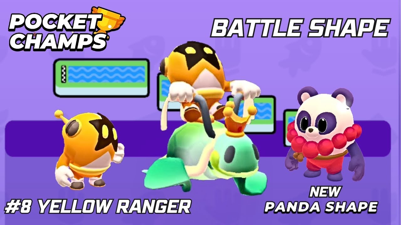 World Best Pocket Champs Game | Battle Shape #8 Yellow Ranger