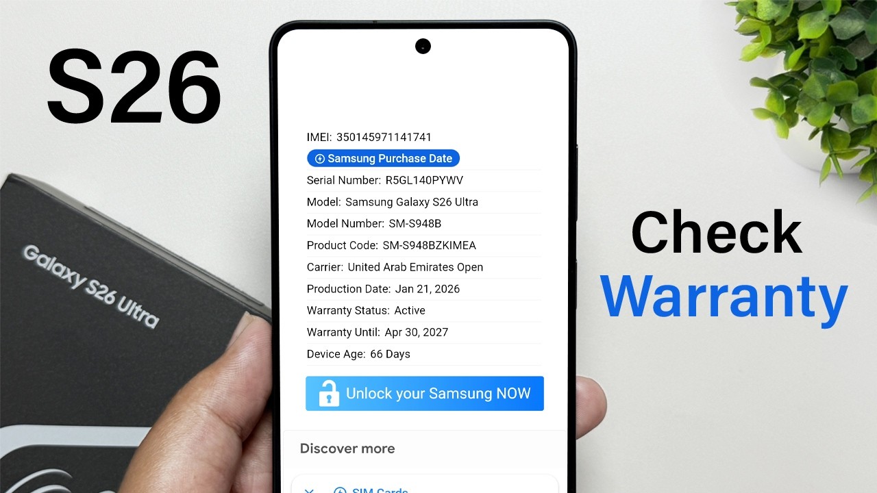 How To Check Warranty On Samsung Galaxy S26 / S26+ / S26 Ultra