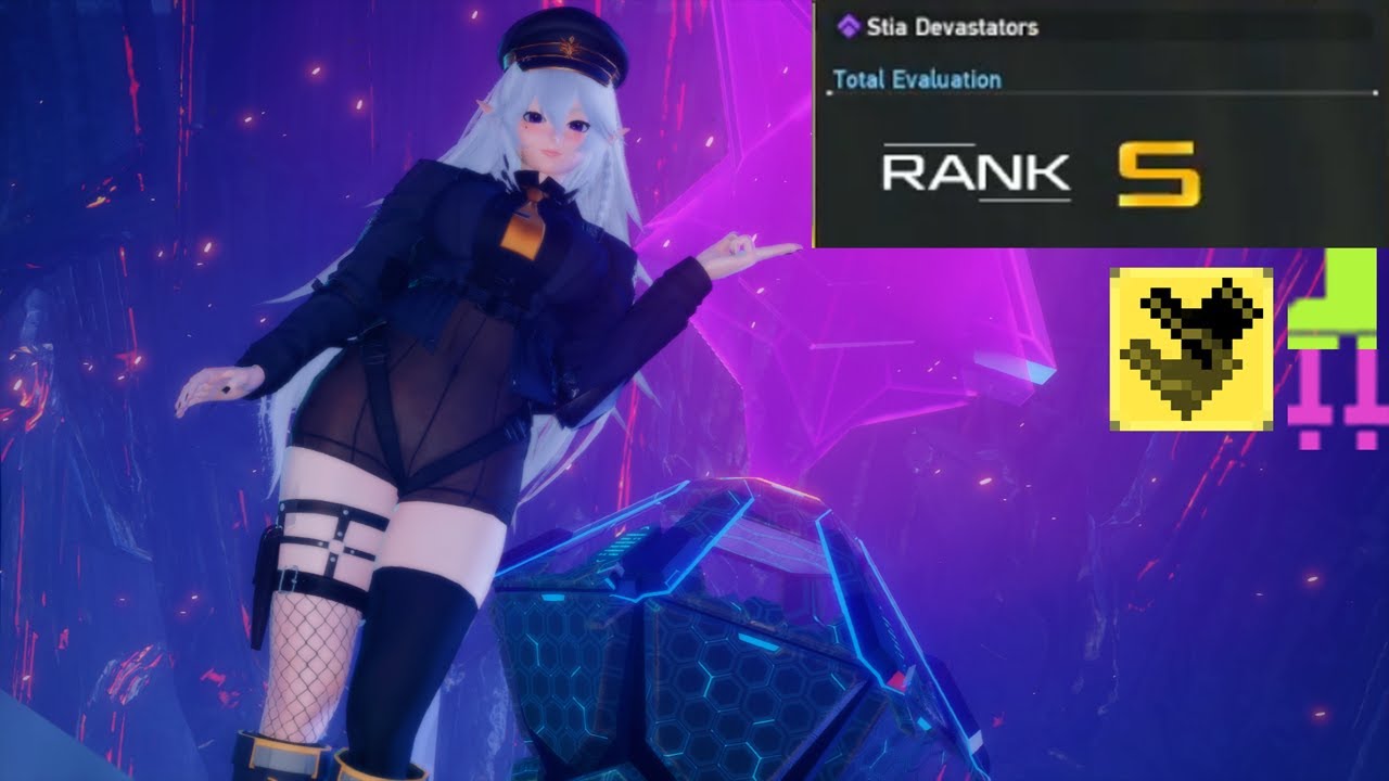[PSO2:NGS]Solo Stia Devastators S Rank Clear (Bo/Fi w/ JBs) [20:00]