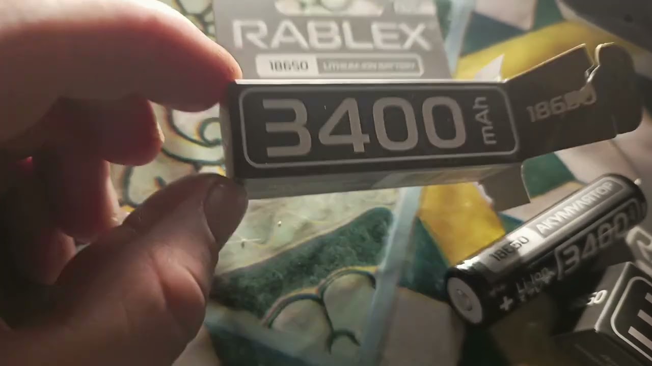 Распаковка аккумуляторов Раблекс 18650.