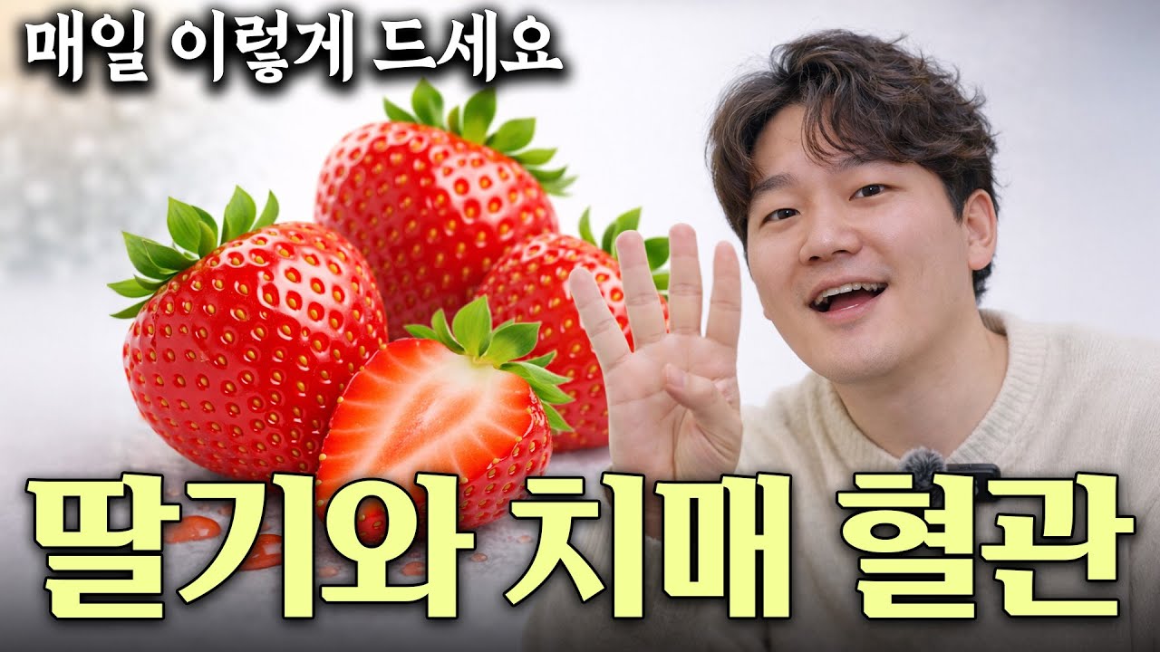 서울대도 놀람 딸기 7알 먹을 때 뇌에서 일어나는 기적같은 변화! 기억력에 무슨 일이 생길까? 건강정보