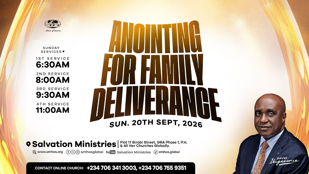 Anointing for Family Deliverance | Sunday Service | Sunday, 20th Sept. 2026