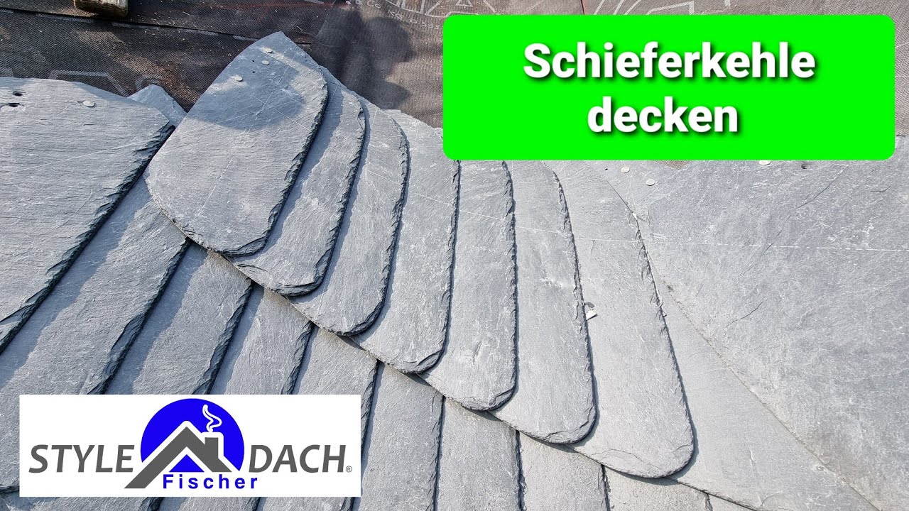 Live aus der Schieferkehle in Dresden - Eingebundene Schieferkehle - Schuppendeckung Schieferdecker