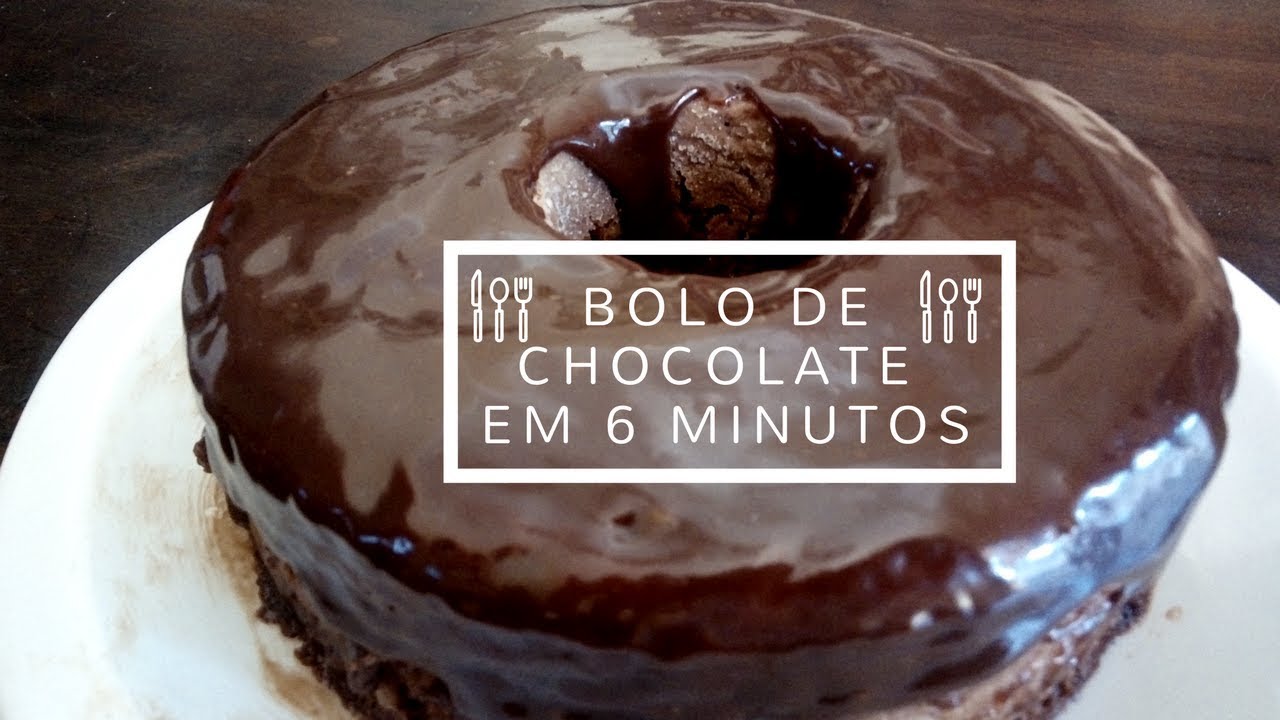 Bolo de Chocolate de Microondas em 6 Minutos