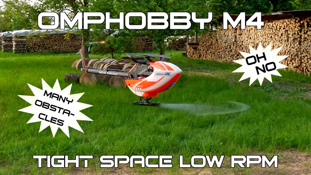 OMPHOBBY M4 | Tight Space Low RPM | MSH BRAIN2