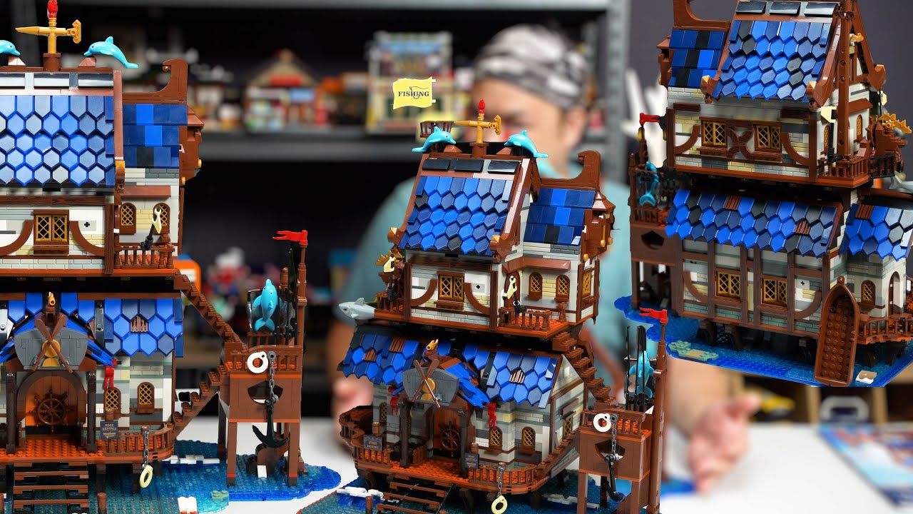 Medieval Fishing Store Modular | Reobrix Brick Review 66007