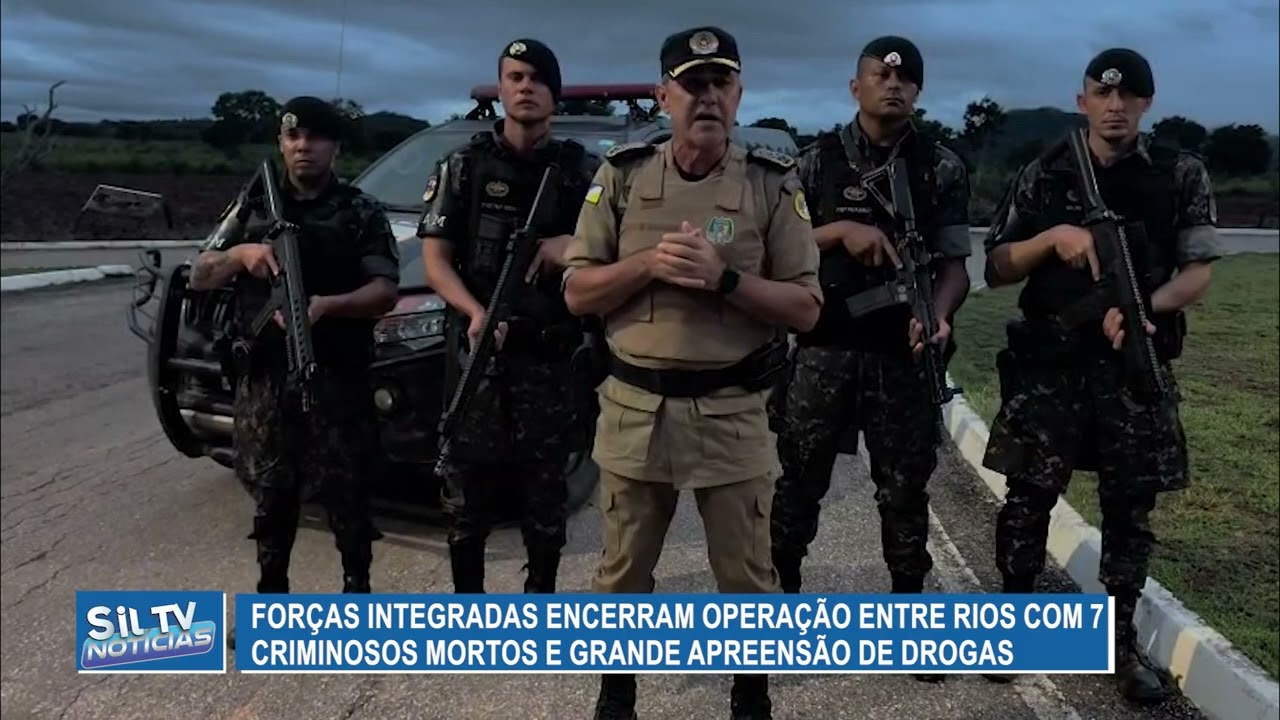 Forças integradas encerram Operação Entre Rios com 7 criminosos mortos e grande apreensão de drogas
