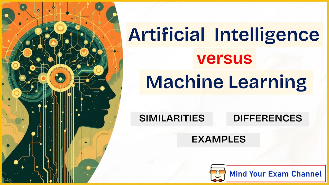 Artificial Intelligence vs Machine Learning | AI vs ML | Definitions | Easy Examples | Differences |