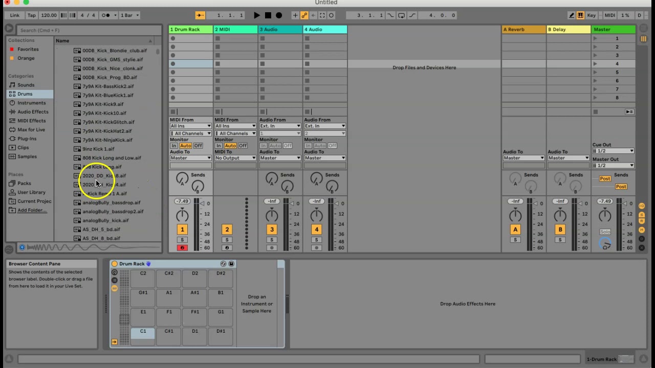 Creating your own custom drum kits with Ableton Live 10