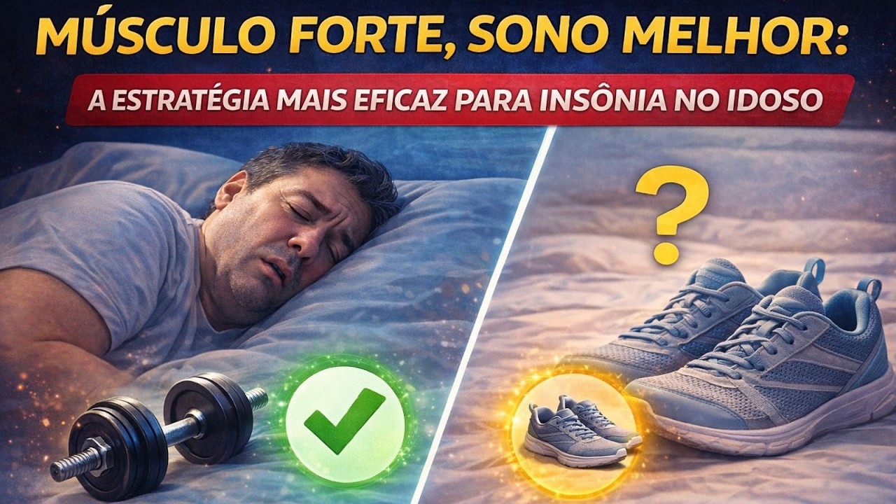 Sono Ruim no Idoso: Musculação Melhora Mais que Caminhada?