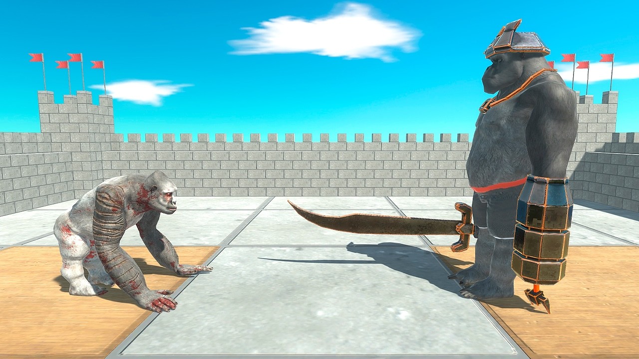 Old Goro vs Giant Units - Animal Revolt Battle Simulator