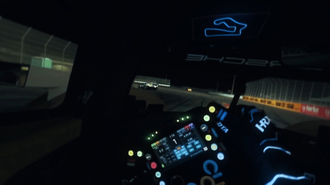 Porsche 963 night stint with HELMET CAM at Road America | HYPER-REALISTIC #assettocorsa