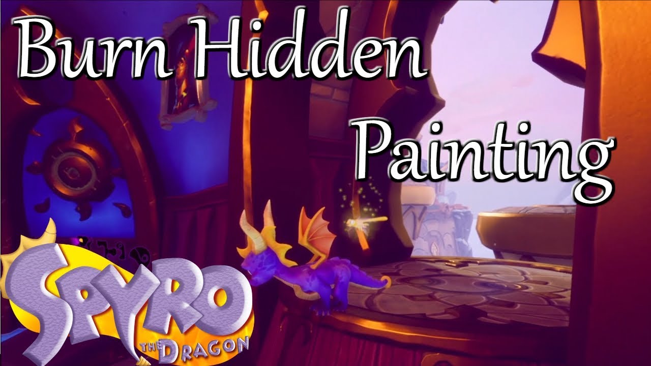 Spyro Reignited Trilogy: Burn Hidden Painting - Skill Point Location