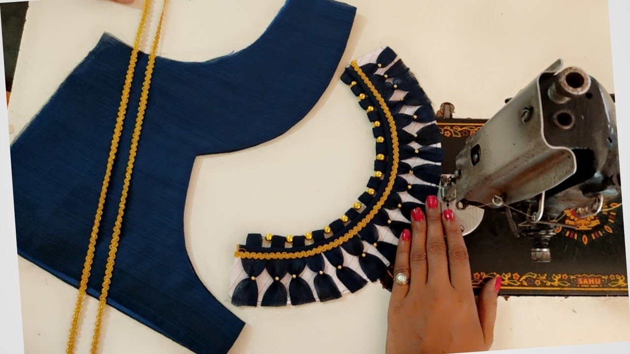 simple and easy blouse design|cutting and stitching blouse back neck designs|new model blouse design