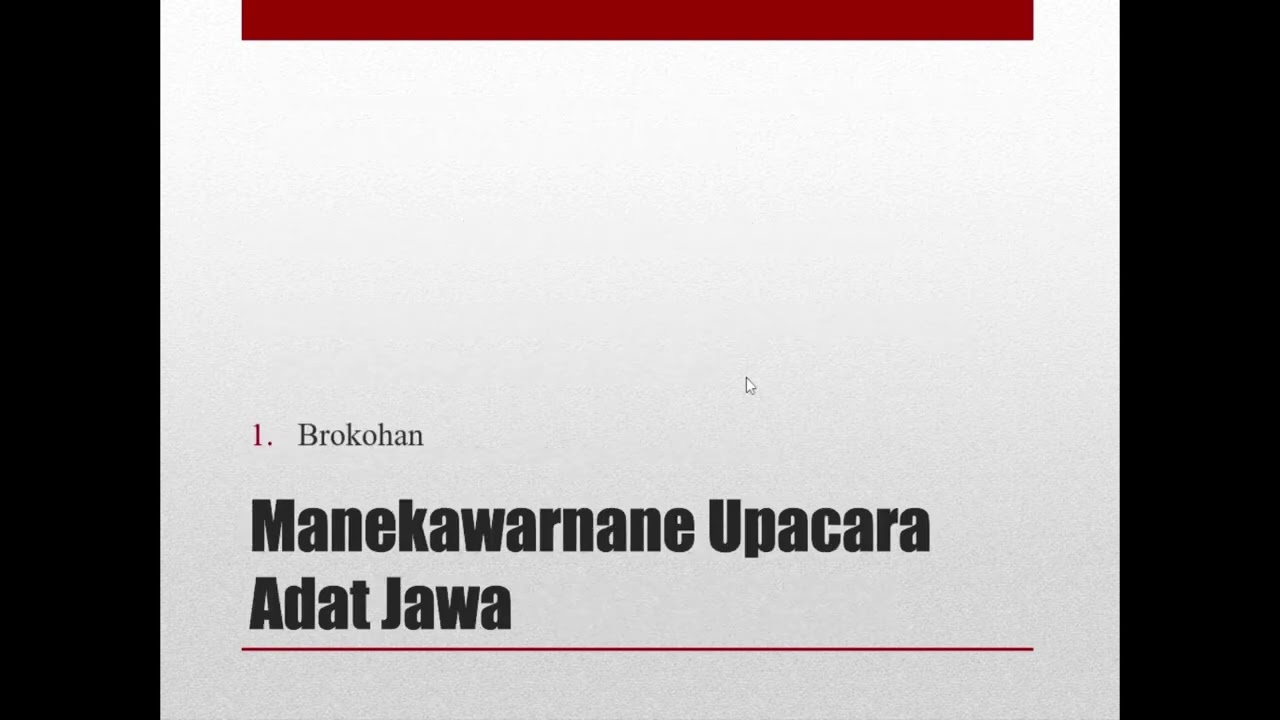 Media Pembelajaran Upacara Adat │ Bahasa Jawa Kelas XI