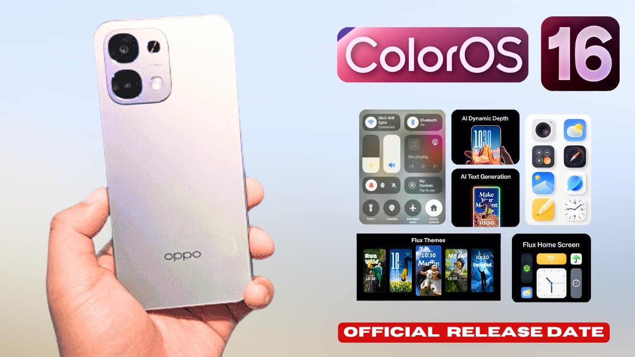 Официальное обновление Oppo F31 ColorOS 16 до Android 16